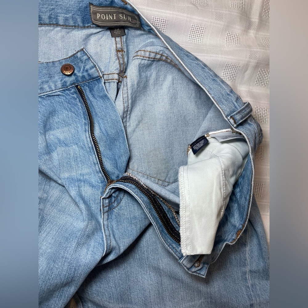 Point Sur Denim High Waisted Tapered Jeans - Picture 6 of 16